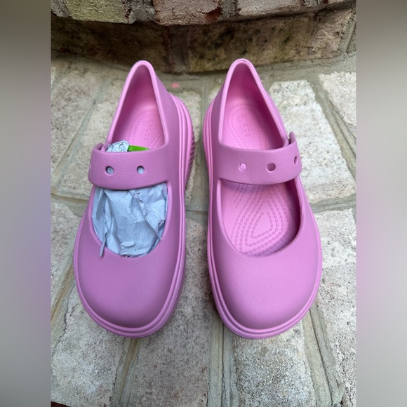 Crocs Stomp Mary Jane Platform Sandals – Pink – Men’s 2 / Women’s 4 - Picture 5 of 13